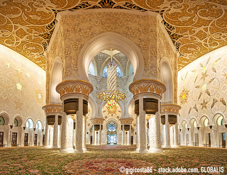 Sheikh-Zayed-Moschee in Abu Dhabi 