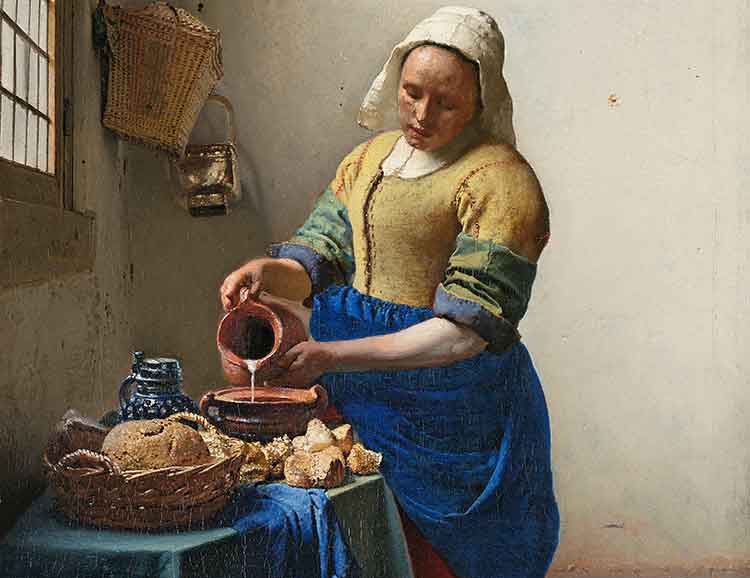 Vermeer: Dienstmagd mit Milchkrug