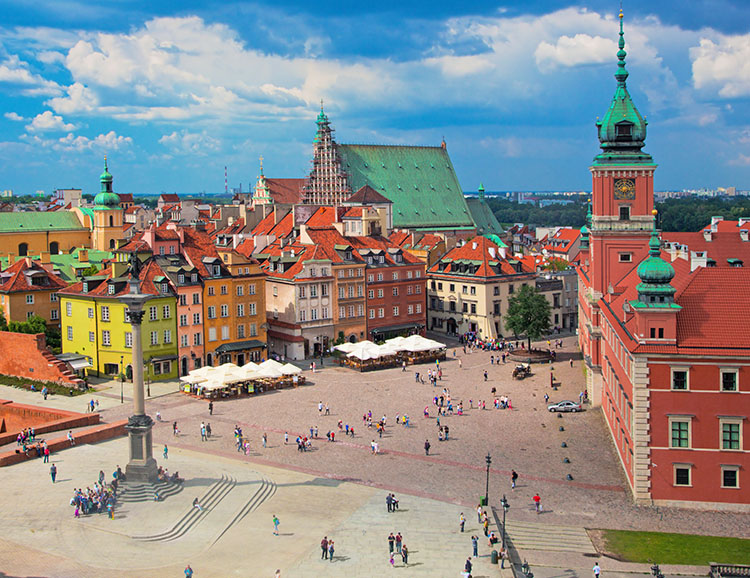 Der Schlossplatz in Warschau