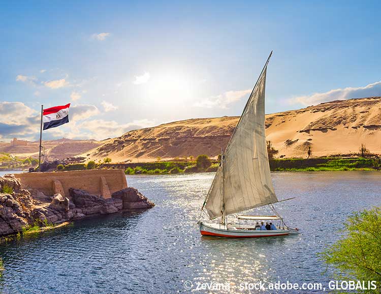 Feluke auf dem Nil