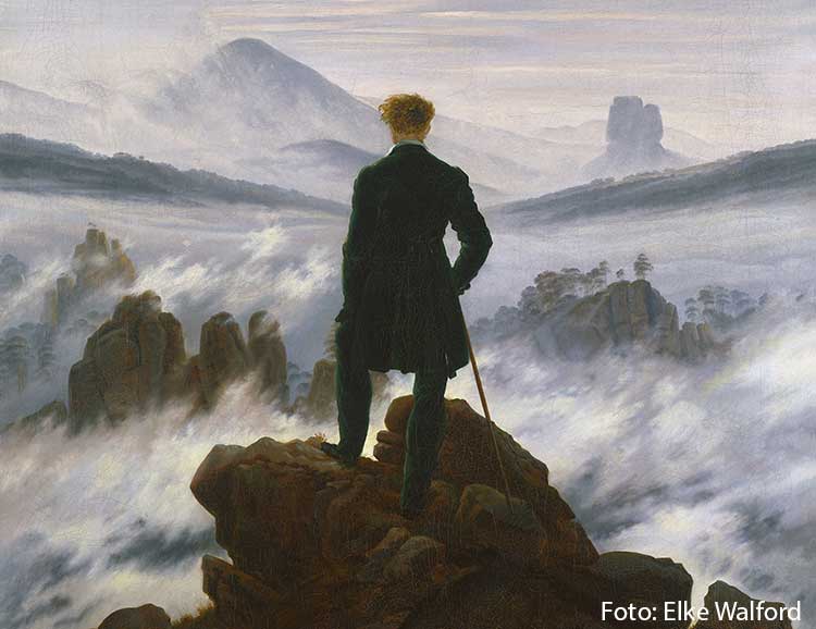 Caspar David Friedrich: Wanderer über dem Nebelmeer