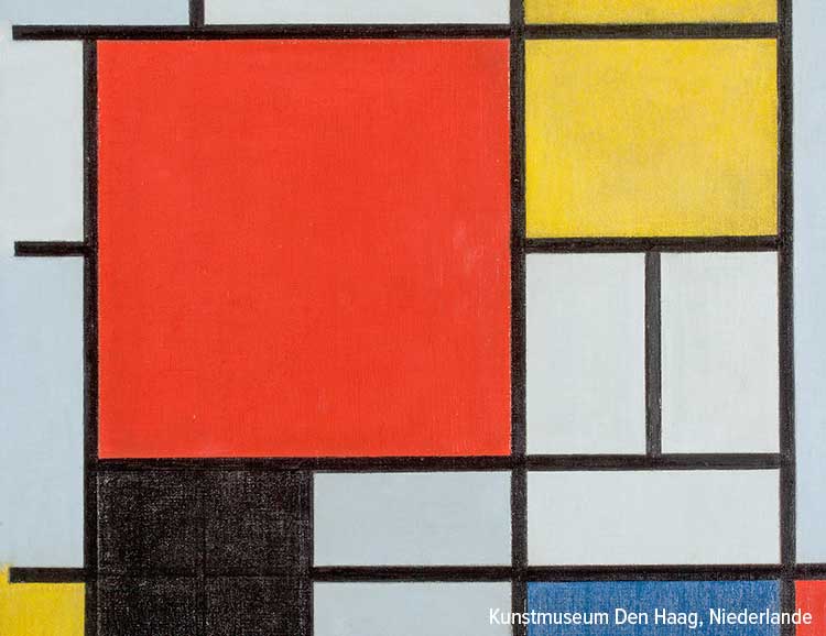 Piet Mondrian, Komposition