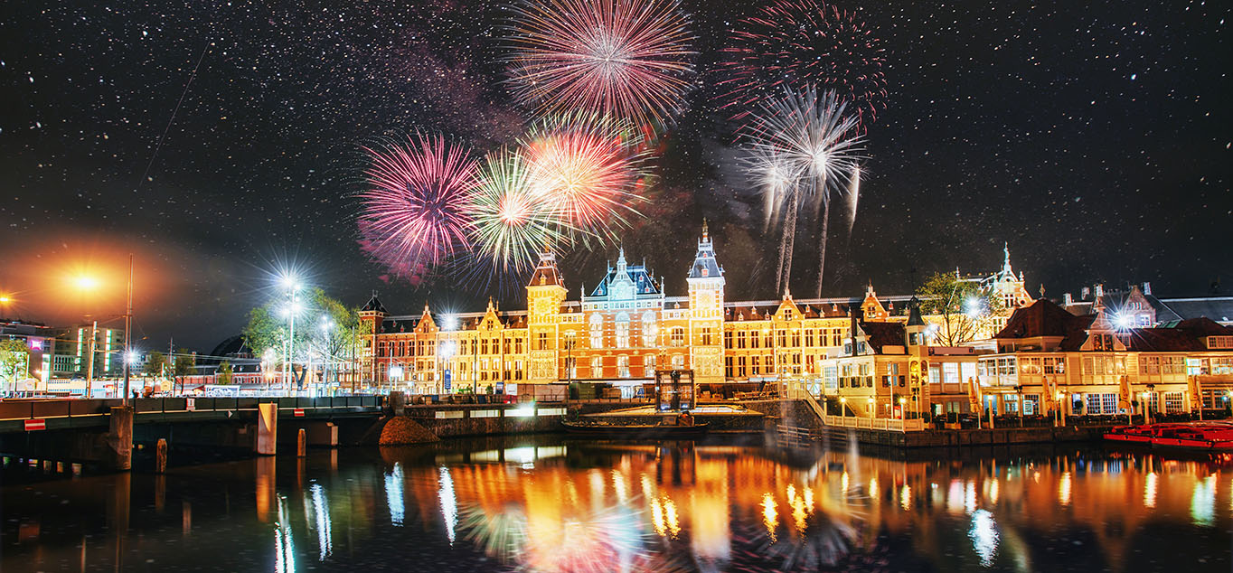 Feuerwerk �ber Amsterdam