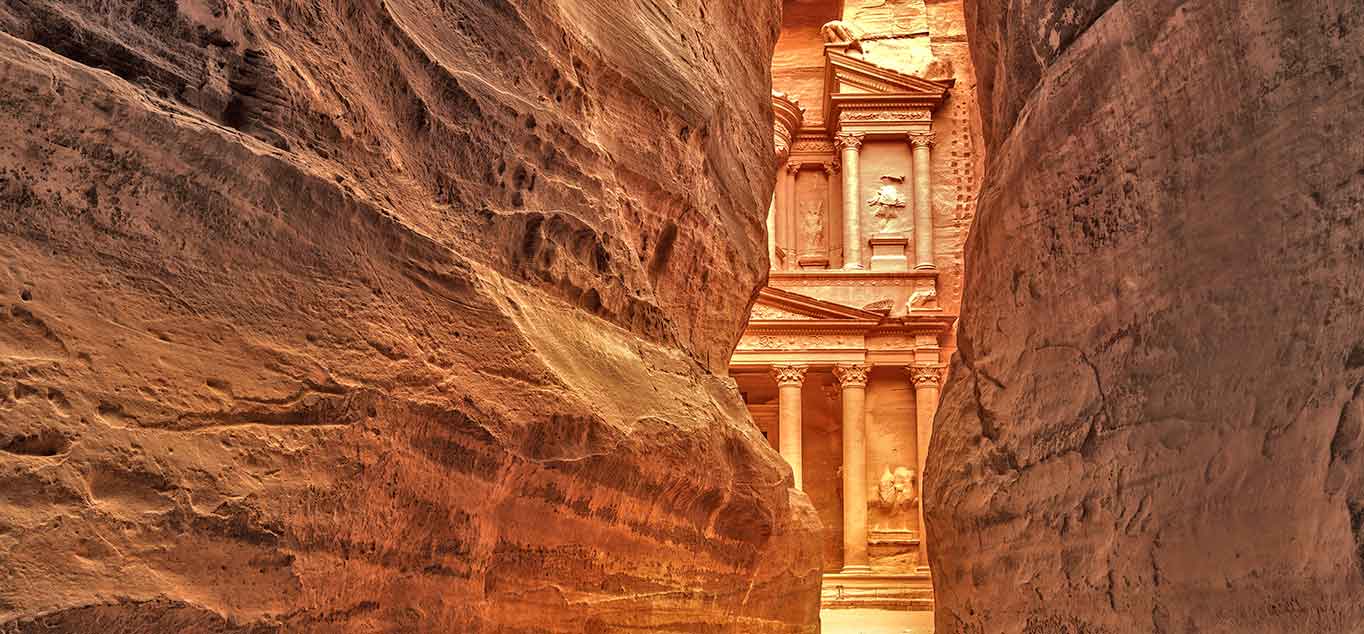 Das beeindruckende Schatzhaus in Petra