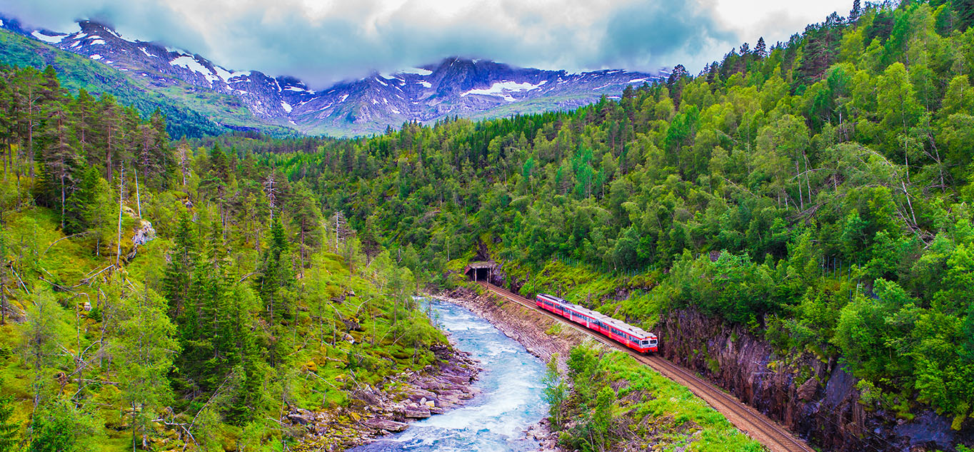 Die Bergenbahn von Oslo nach Bergen