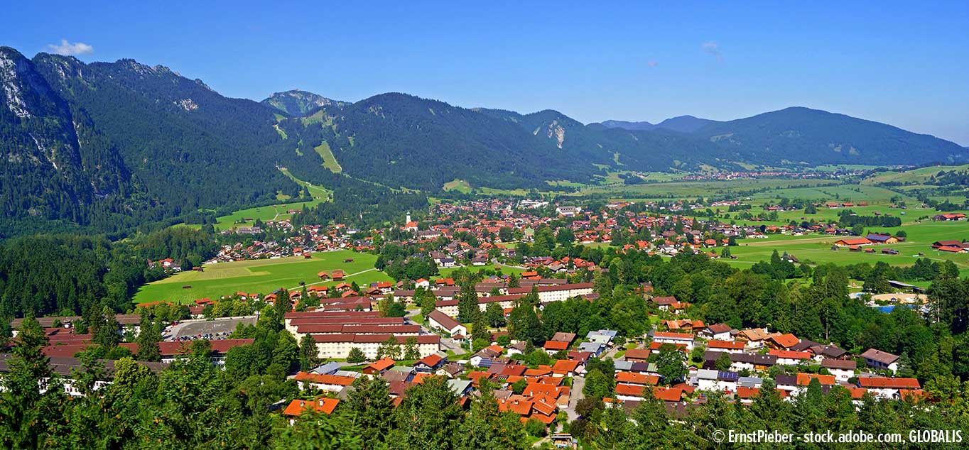 Blick auf Oberammergau