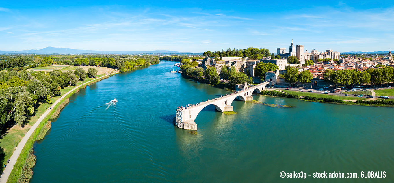 Blick auf Avignon